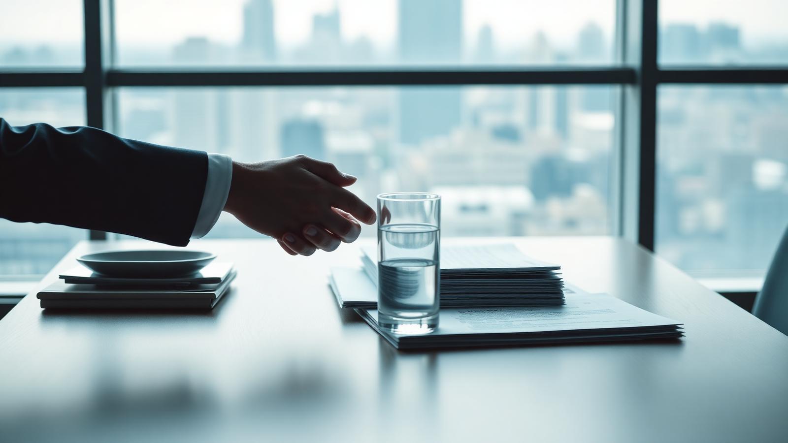 Aperto de mão em negociação de M&A com earn-out